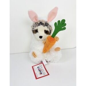 Slowpoke Plush Sloth Bunny White Outfit Stuffed Animal Douglas Toy 6" Carrot